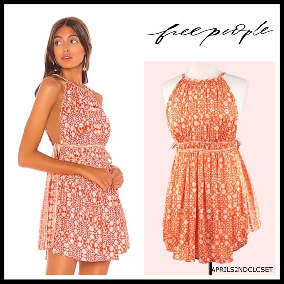 FREE PEOPLE BOHO TUNIC FLOWY MINI TANK DRESS A2C - Picture 16 of 16